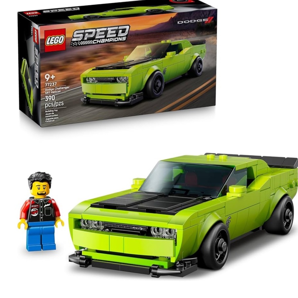 LEGO Speed Champions Dodge - Lime Green and Black
